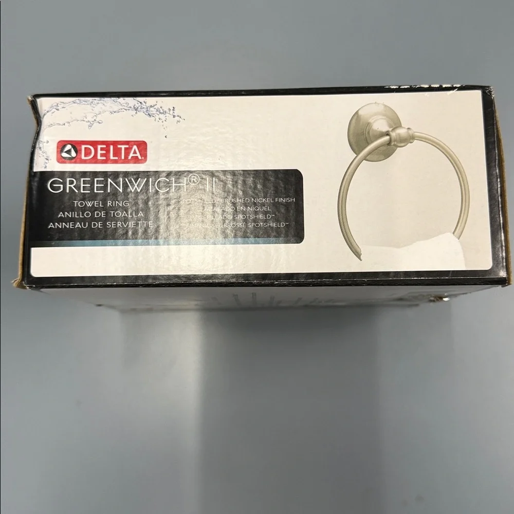 Delta Greenwich Towel Ring in Brushed Nickel Finish